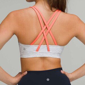 lululemon Wee are from Space Nimbus Battleship Energy Sports Bra pink coral 6